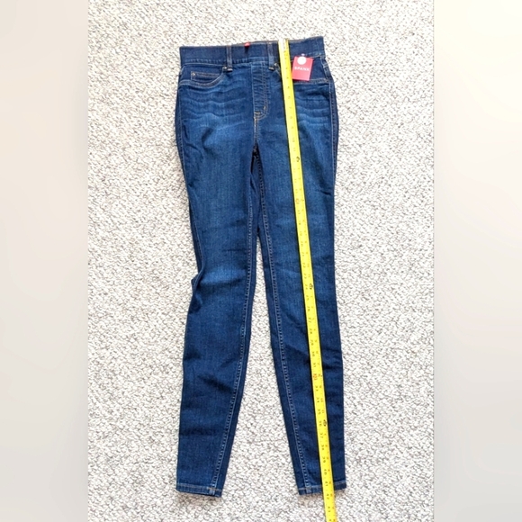NWT SPANX Women's (Size Tall Small) Midnight Shade Blue Skinny Denim Jeans - Picture 5 of 15